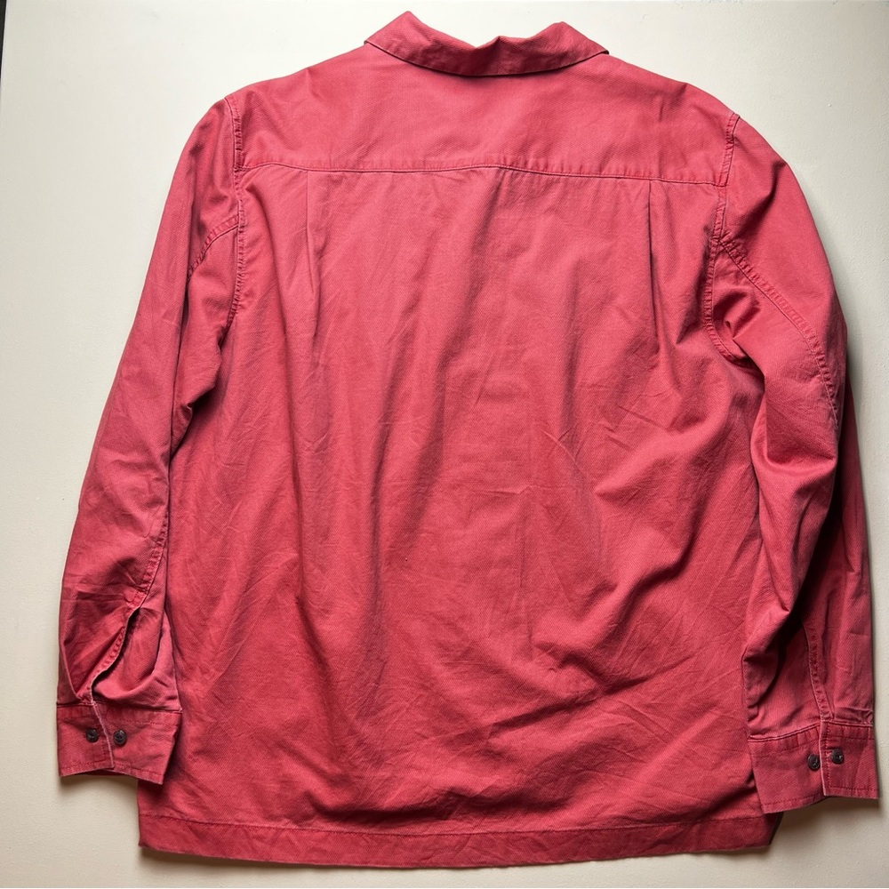🌟5/$20🌟 Lands End Large mens shirt faded style burnt orange - Picture 2 of 9